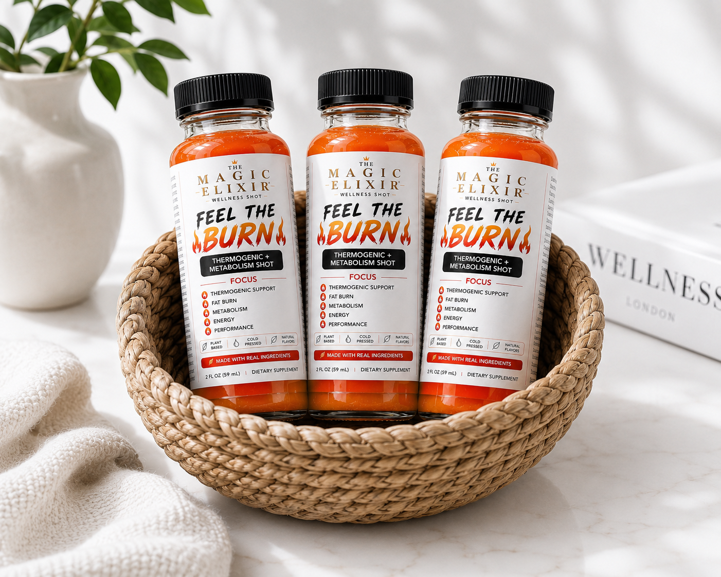 Feel The Burn — Thermogenic + Metabolism Shot & Bundles