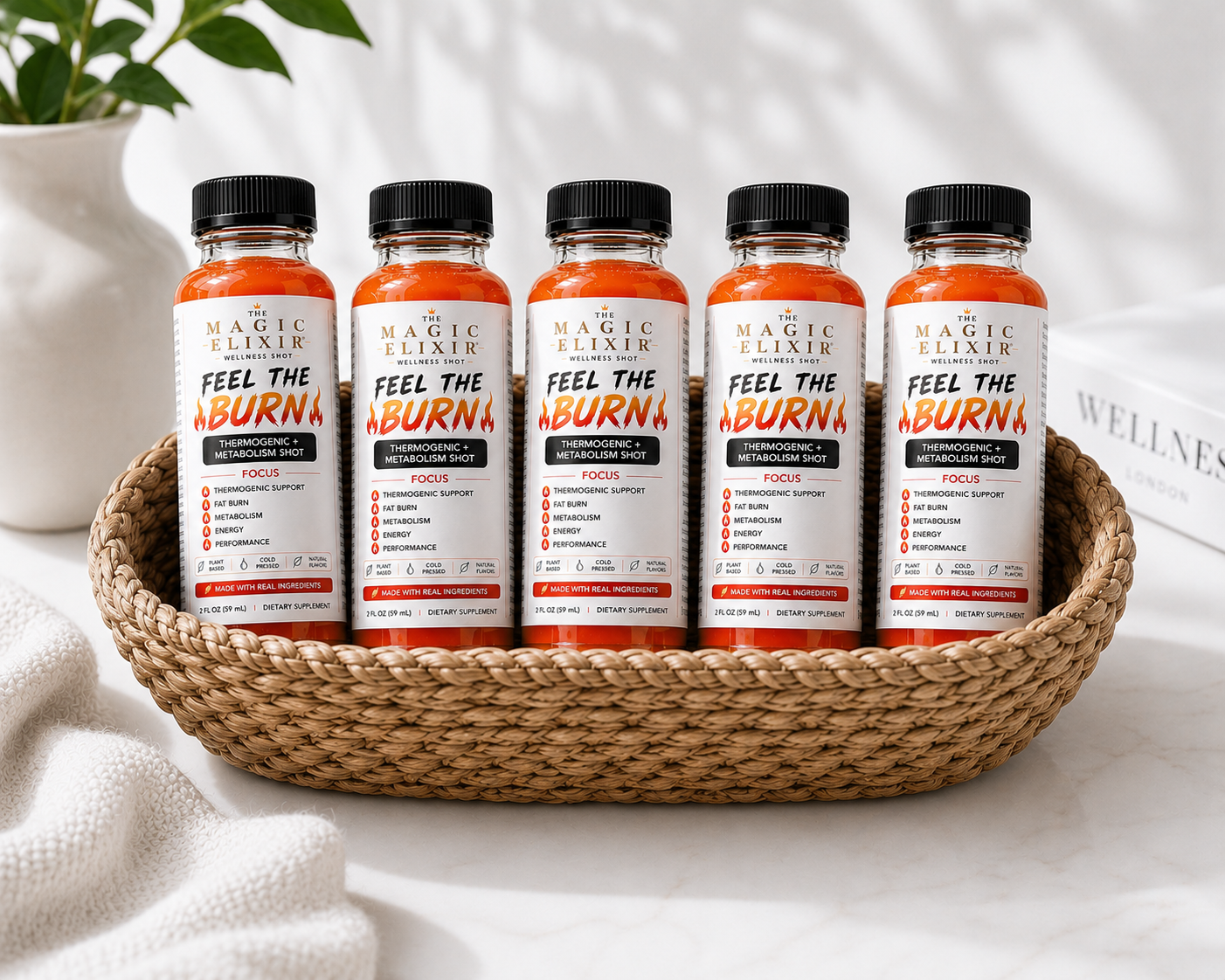 Feel The Burn — Thermogenic + Metabolism Shot & Bundles