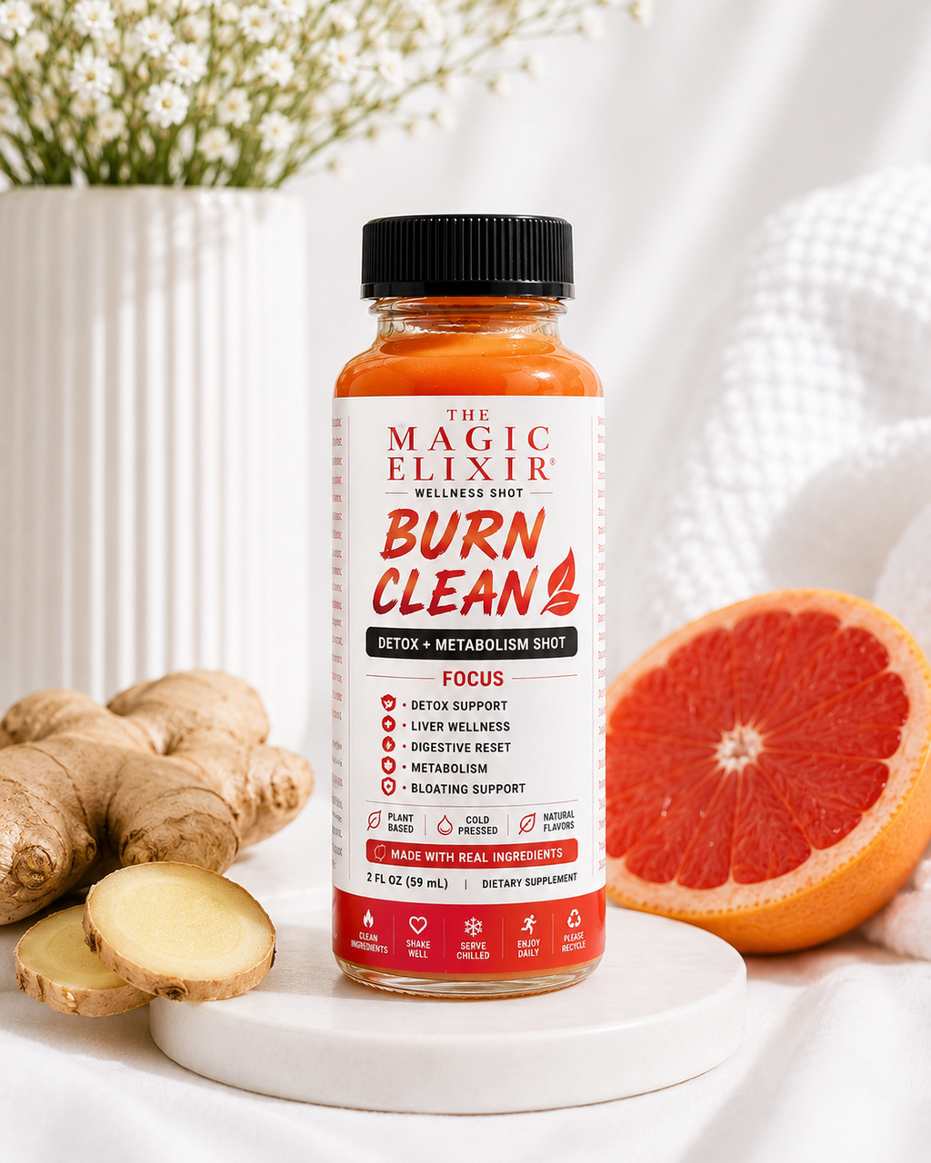 Burn Clean (Detox+Metabolism) Shot & Bundles