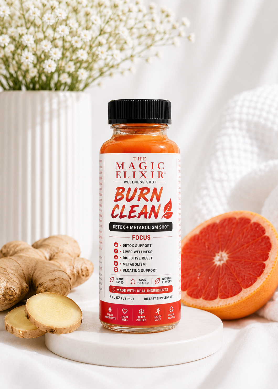 Burn Clean (Detox+Metabolism) Shot & Bundles