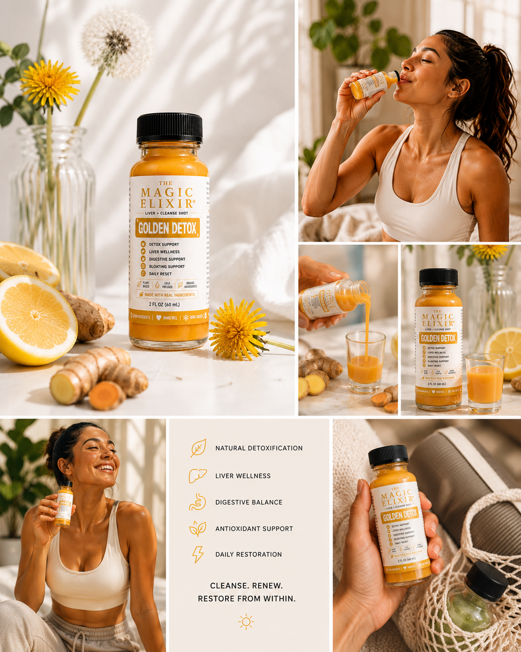 The Golden Detox Single Shot & Bundles