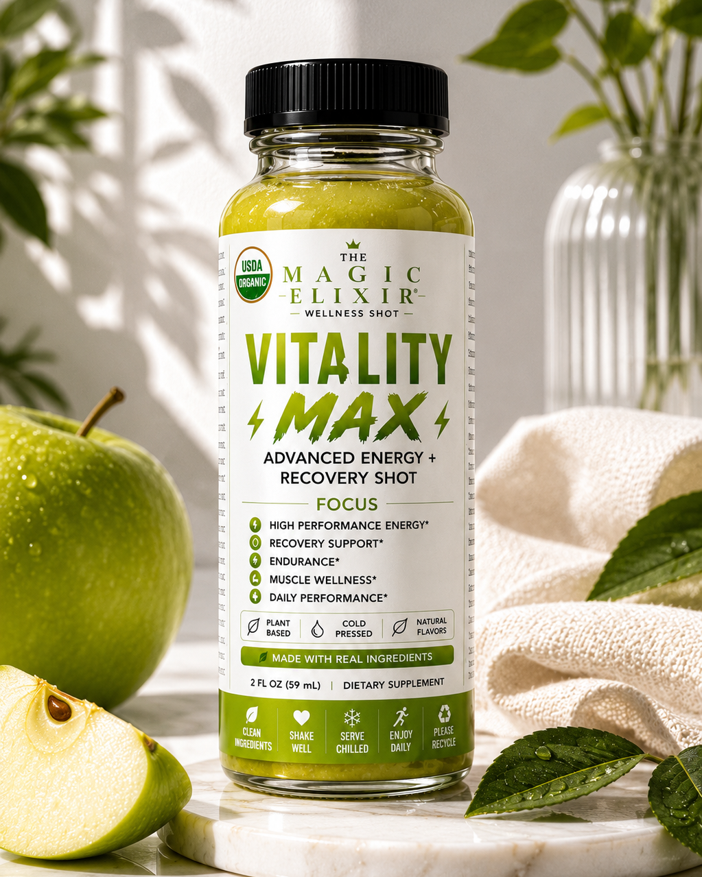 The Vitality Max (Advanced Energy+Recovery) Shot & Bundles