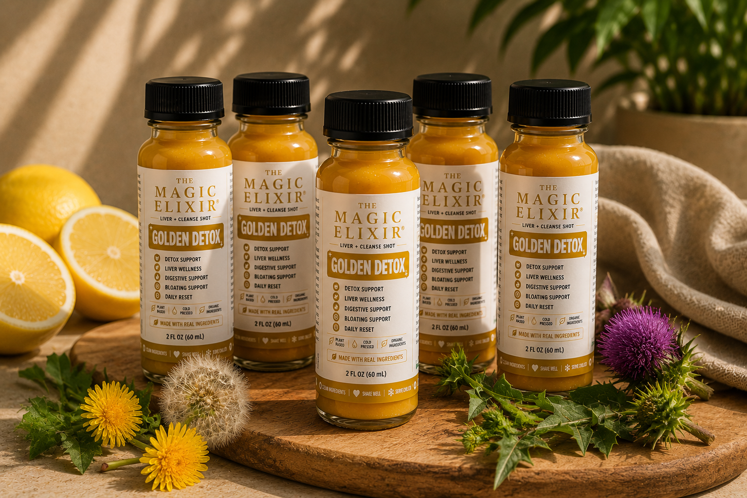 The Golden Detox Single Shot & Bundles