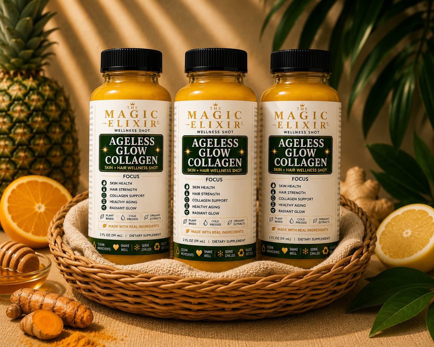 Ageless Glow Collagen— The Wellness Shot & Bundles